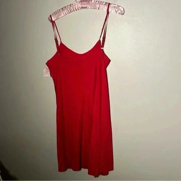 NWT NANETTE LEPORE fire engine red slip dress 10 - Picture 4 of 5